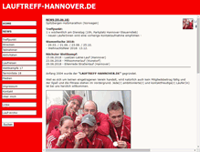 Tablet Screenshot of lauftreff-hannover.de